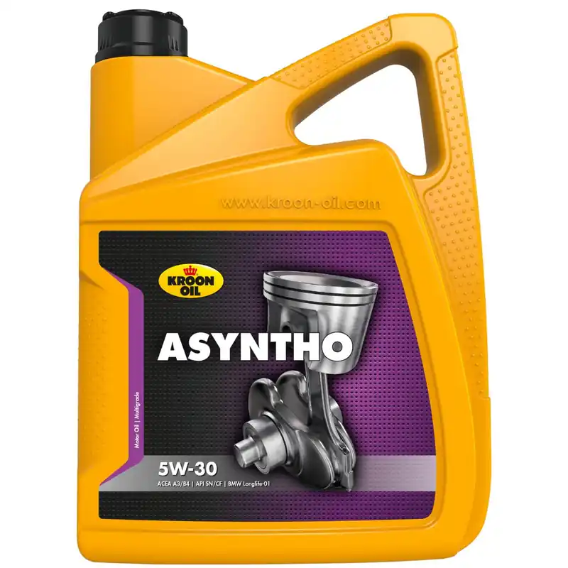Kroon Oil Asyntho 5w30 motorolie 5 liter Gecertificeerd